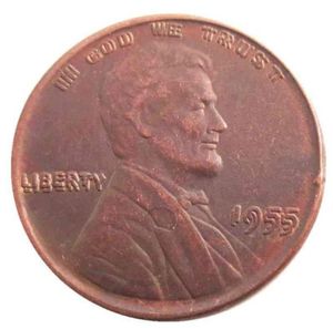 US One Cent 1955 Çift Kalıp Bakır Bakır Paraları Metal Zanaat Ölümleri Üretim Fabrikası 8186928