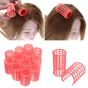 12/24 -pcs rosa Haarblockler Roller Große Grip Clips Locken faule Locken Wurzel Perm Stangen Friseur DIY Friseur -Schönheitswerkzeuge