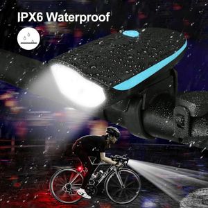 Cykelljus IPX6 Vattentät cykelstrålkastare 120 Hög DB -cykel strålkastare MTB ROAD CYKLIGHT USB Laddningsbara cykeltillbehör