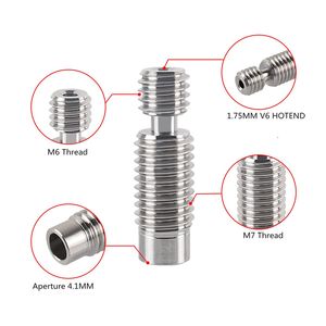 Impressora 3D V6 Titanium liga Break Break Break Térmico Tubo de Alimentação V6 Break Offrop para 1,75 mm V6 Hotend Titan Aero Extrusion