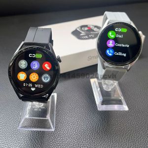 Watches 2023 New Round Smart Watch Men Kvinnor HD Full pekskärm Bluetooth Call Waterproof Smartwatch Sport Fitness Armband för Huawei
