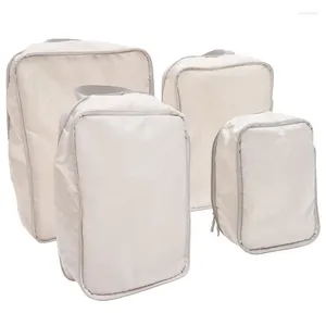 Storage Bags 4pcs Compression Packing Cubes Suitcase Organizer Travel