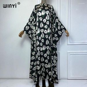 Arbeitskleider Winyi Kimono Sommer langer Kleidermantel zweiteiliger Anzug für Frauen Boho Print Maxi Muslim Kaftan Bodenlänge Urlaub Abaya