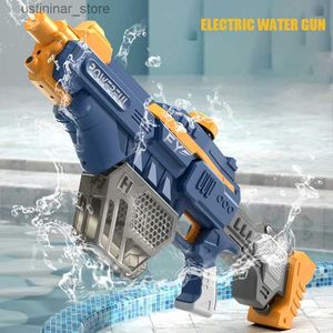 Sand Play Water Fun Electric Water Gun kraftfulla vattenblåsare Stress Guns stor kapacitet Vattenbehållare Summer Swimming Outdoor Toy for Kids L47