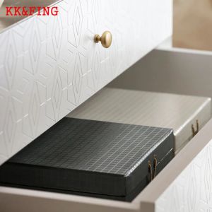 KK&FING Modern Simple Black Gold Furniture Handles Aluminum Alloy Door Handle Kitchen Cabinet Drawer Knobs Furniture Hardware