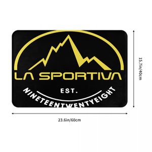 Lasportiva Nero La Sportiva Montagna Carpet、Polyester Floor Mats ModernAnti-Slip Home Decor Birthday Gifts Matsカスタマイズ