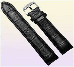 Watch Bands High Qualit Curve End Watchband per BL900237 05A BT000112E 01A Cinghia 20mm 21mm 22mm Banda in pelle di mucca marrone nera5062630