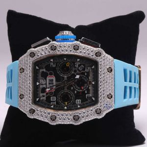 Luxury Looking Fullt Watch Iced For Men Woman Woman Top CraftSmanship Unikt och dyra Mosang Diamond Watchs For Hip Hop Industrial Luxurious 46781