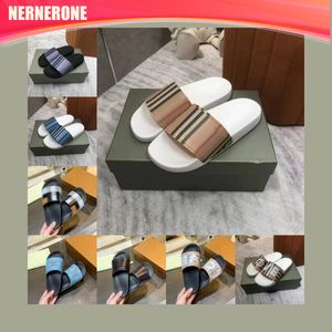 Slippers Paris Sliders Men Slippers Slipers Slides Sandals Slide Beach Ladies Flip Flip Home Plaid Pattern Slipper 2024