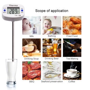 Ta288 BBQ Digitales Food Thermometer Ofen Milch Wasseröl Grill Küche Kochtemperatursensor Sondenmessgeräte Messgerät Monitor