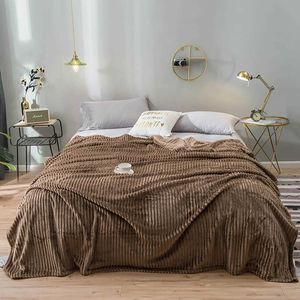 Sängkläder sätter brunt filt tryckt kast plysch fluffig flanell fleece mjuka kast för soffa soffa och säng H240522