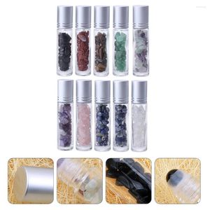 Storage Bottles 10 Pcs Essential Oil Roller Bottle Makeup Liquid Perfume Metal Container Containers Dispenser