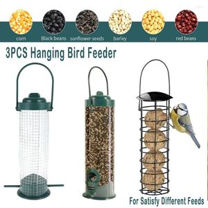 その他の鳥の供給3pcsワイルドフィーダーハウス透明な吊り吊り上げedefergardenパティオヤード給餌ステーションペット種子ディスペンサー