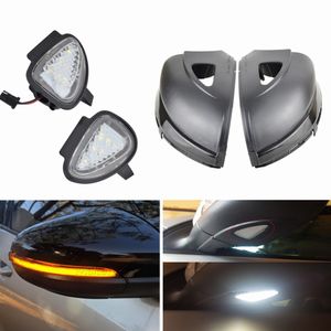 Para VW Golf 6 Mk6 GTI R32 08-14 Touran 1T3 LED LED LATERIA VERTAVILHO MEIRRO PLINKER INDICADOR Luz de sequência + Luz de poça