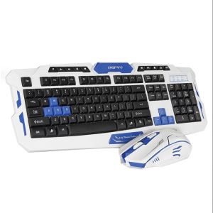 Combos беспроводная клавишная комбо мыши Set USB 2,4GHZ 1600DPI Gaming Gamer Game Multimedia Водонепроницаемый для компьютерного компьютера на рабочем столе