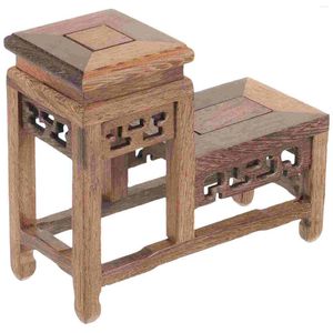 Torby do przechowywania stojak na wyświetlacz Vintage Home Retro Tea Kettle drewniany stół doniżnikowy pensjonat baza biurka