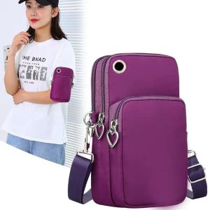 Mobile Phone Bags Case for IPhone Pro/Huawei/Xiaomi/samsung/HTC Universal Cell Phones Cover Purse Women Shoulder Sport Arm Bag