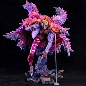 Action Toy Figures One piece threaded fruit Don Quixote Doflamingo Joker Super Competitive Person 30cm picture model toy collection decorative gift