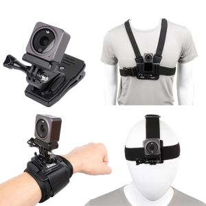 Acessórios para DJI Action 2 Acessórios de câmera Montar o chicote de cabeceira Cabeça de pulso Backpack Clip titular de clipe