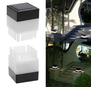 Solar LED Post Cap Light Outdoor Waterproof Staket Pelarlampor för smidesjärnstångsgård och bakgårdar GATE LANDSCAPING 8076881