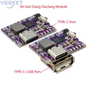 3A Szybka ładowań moduł typu C/Type-C+Port USB do ładowania akumulatorów limerowych 18650 i telefonów komórkowych Wysoki prąd prądowy