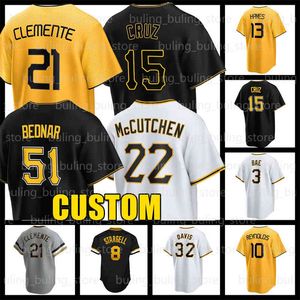 15 Oneil Cruz Trikot 21 Roberto Clemente Baseball PGH 51 David Bednar Pirates Andrew 22 McCutchen Henry Davis Joe Bryan Reynolds Pittsburgh Kebryan Hayes 3 Ji Hwan Bae