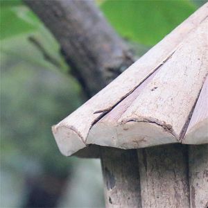 Wooden Bird Nest Hanging House Natural Wooden Cage Resting Place Wall-Mounted Outdoor Birdhouse Wooden Box Perch Pet Supplies