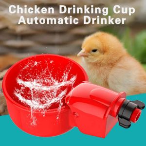 Chicken Drinker Automatic Water Dispensing Spring Loaded Control Chicken Drinking Cup Automatic Drinker Poultry Supplies