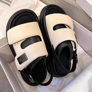 Women Sandals 2024 Summer Trendy High Platform Lightweight Lighting Lighting Tee Roman Bow Wedges V