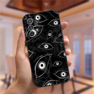 Scary Face Eyes Phone Case för Samsung Galaxy S23 S22 S10 S20 S30 S21 S8 S9 Pro Plus Ultra Fe Design Back Cover