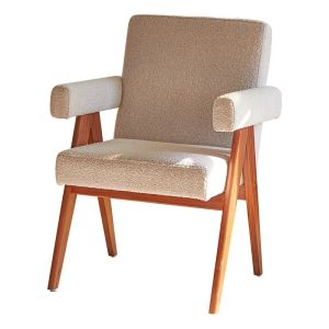Haushalt nordischer Sofa japanischer Stil Wohnzimmer Freizeitleder -Stoff Sofa Stuhl Einheitliche Holz minimalistische Retro -Sofa