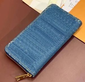 10A Denim Long wallet Series Designer Wallets Men's and Women's Zipper Wallets Coin Purses Mini Wallets Key Purses Card Clip Wallets Long Zipper Wallets Clutch Bag