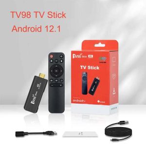 ボックスTV98テレビスティックアンドロイド12.1 4K HDテレビボックス2.4G/5GデュアルWIFIスマートテレビボックスH.265メディアプレーヤーテレビレシーバーセットトップボックス