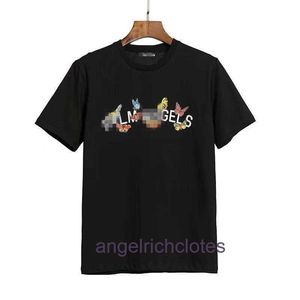 High End Designer kläder för PAA-vinklar Chao Letter Butterfly Tryckt kortärmad t-shirt för män och kvinnor med lösa med 1: 1 originaletiketter