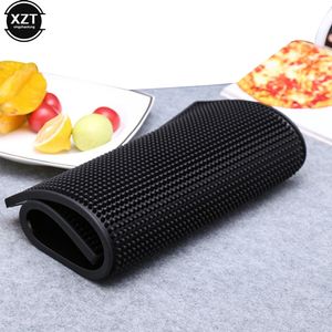 Thicken 1cm Anti Slip Bar Mat Rubber Avoid Spill Mat Bar Runner Glass Drip Tray Beer Drink Rail Coffee Baristal Making Pad Black