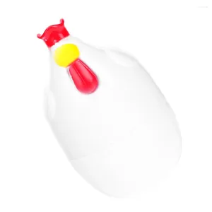 Double Boilers Household Plastic Egg Steam Cup Boiled Container Poacher (White)