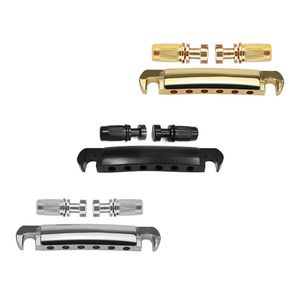 Hot Sale Tailpiol Stop Guitar Bridge+Studs Kits Acessórios para LP SG Guitars elétricos Boa repalulação Parte prateada em ouro preto