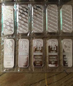 5 PCS Non Magnetic One Oz Real Silltated Northwest Number One Bullion Bar Coin 50 x 28 mm真空プラスチックパッケージ5 PCS A ROW B6896617