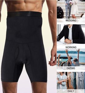 Leg Shaper Men Body Shaper Mage Control Shorts Shapewear Belly Girdle Boxer Briefs Hög midja Slimning Underkläder Benkomprimering 3519212