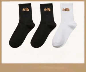 Socks Designer Luxury Palm Socks 2 Color Fashion Angel Women and Men Casual PA Bear Breatble Basketball Football 3 Par Sock B9041970