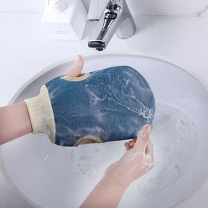 1st Bath for Peeling Exfoliating Mitt Gloves For Shower Body Brush Handduk Tvätt Fuktgivande spa skum kroppsmassage svamp