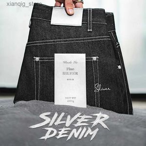 Men's Jeans Maden Silver Denim Vintage Jeans for Men Amekaji Selvedge Raw Denim 13 Oz Straight Fit Pants 28 To 38 Mens Clothing New L49