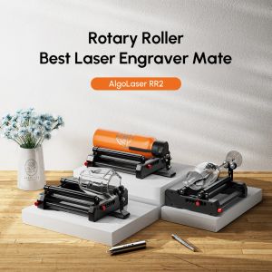 Algolaser 10W lasergraveringsmaskin med roterande rull WiFi off-line-kontroll kraftfull metallglas CNC Engraver Cutter