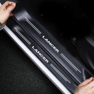 Car Protective Film for Mitsubishi LANCER Door Sill Threshold Decorate Decals Accessories Rear Trunk Bumper Anti Scratch Sticker