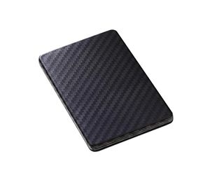 New Striped Black Imitation Carbon Fiber Magnetic Card Cover Carbon Fiber Style Wallet Card Package Durable Card Wallet9178248