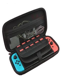 För Nintendo Switch Console Case Hållbart spelkortlagring NS -väskor som bär fall Hard Eva Bag hon Portable Protective Pouch23369159147378384