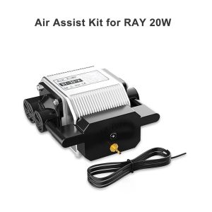 Längre luftassistent kit för Ray5 20W/10W 30L/min stort luftflöde 0,03MPA Lågbrus Air Assist Pump för CNC Cutter Laser Engraver