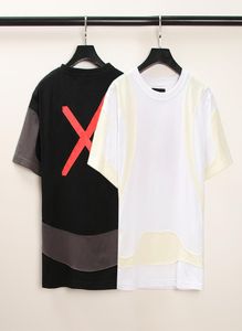 Mens T -shirt Joint Shortsleeved Wings Stitching Off Loose Pary Clothing Man Sports White Clothing Size M2XL6547651