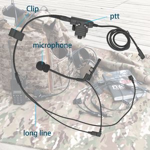 Tciheadset Taktik PTT U94 Y-Line Kit Taktik Kulaklık Comtac II IPSC Kulaklık Mikrofonu Peltor Airsoft Kulaklık