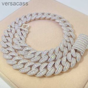 Anhänger Halskette Pass Diamond Tester Cuban Link Halskette für benutzerdefinierte Anhänger 18mm Hip Hop Männer Schmuck Big VVS Moissanite Kubaner Kette kostenlos Versand 3cga